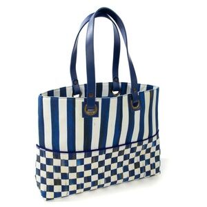 MacKenzie-Childs Royal Check Bistro Tote Bag
